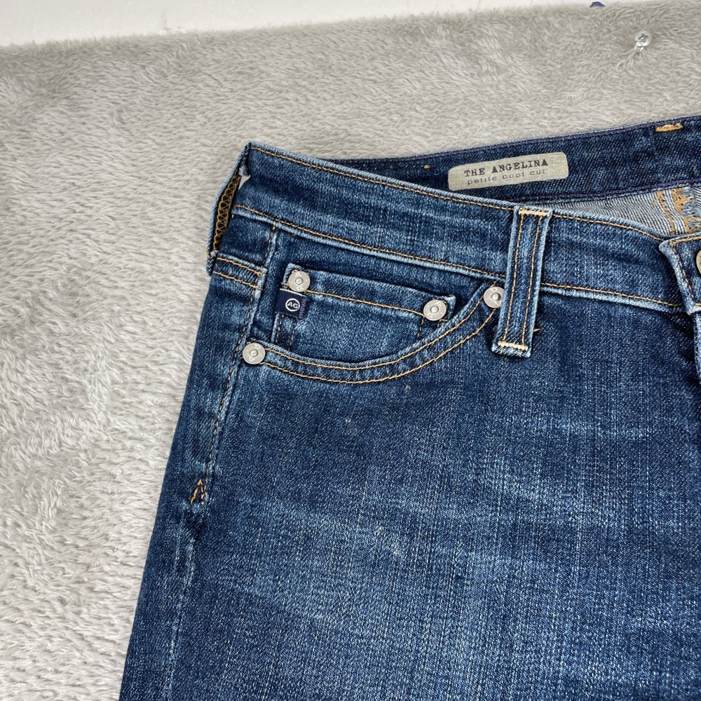 AG Adriano Goldschmied Angelina Jeans Womens 26R Blue Petite Boot Cut Denim - Picture 3 of 13